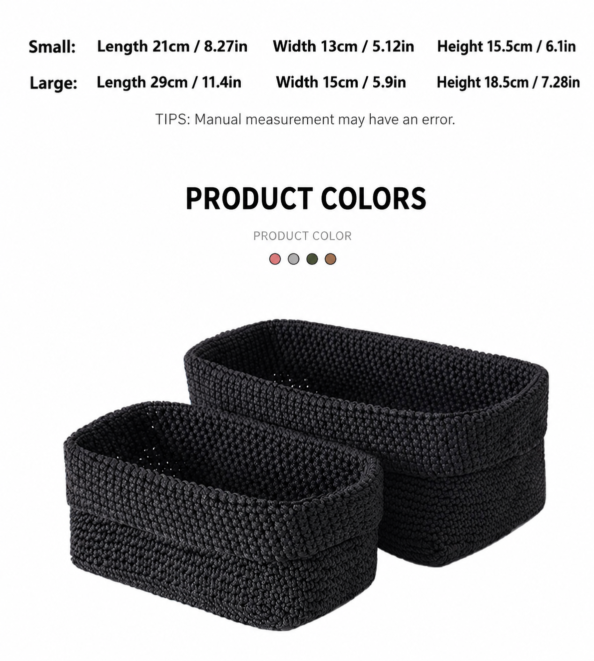 Nordic Hand-Woven Storage Basket - Elegant Ice Silk Organizer for Kitchen, Bathroom & Home