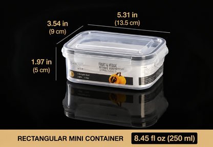 Premium 2-in-1 Fruit & Vegetable Storage Containers with Removable Drain Colander
