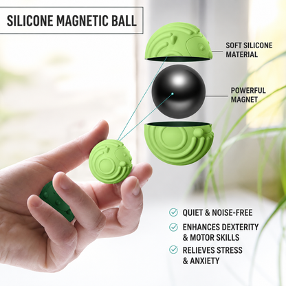 Premium Spiky Magnetic Sensory Balls for Stress Relief & Focus