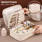 Premium Large-Capacity Travel Makeup Bag with Customizable Dividers