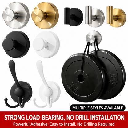 Heavy Duty Stainless Steel Vacuum Suction Cup Hooks – No-Drill Wall Mount Organizer