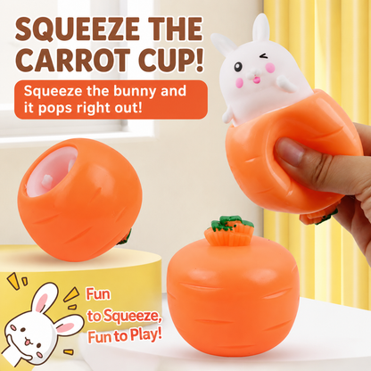 Pop-Up Cute Bunny & Pumpkin Squeeze Toy – Stress Relief Fidget Toy