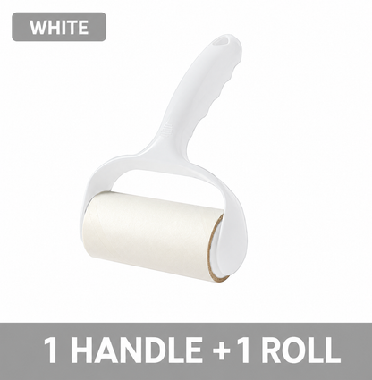2-in-1 Sticky Lint Roller for Pet Hair & Clothes | Tear-Off Fabric Shaver & Furniture Cleaner