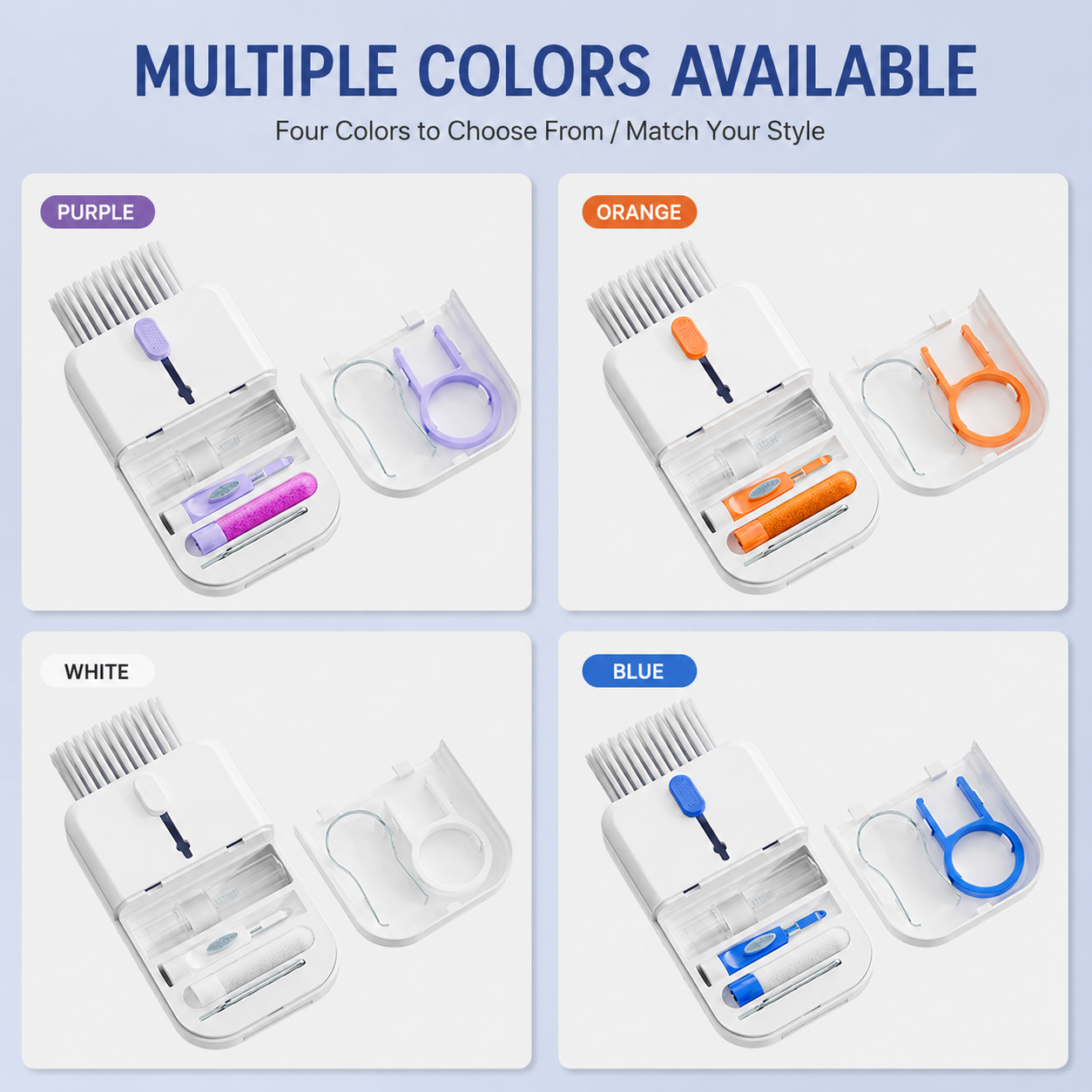 11-in-1 Ultimate Electronics Cleaning Kit - Multi-Function Cleaner for Keyboard, Earbuds, Phone Screen & Camera