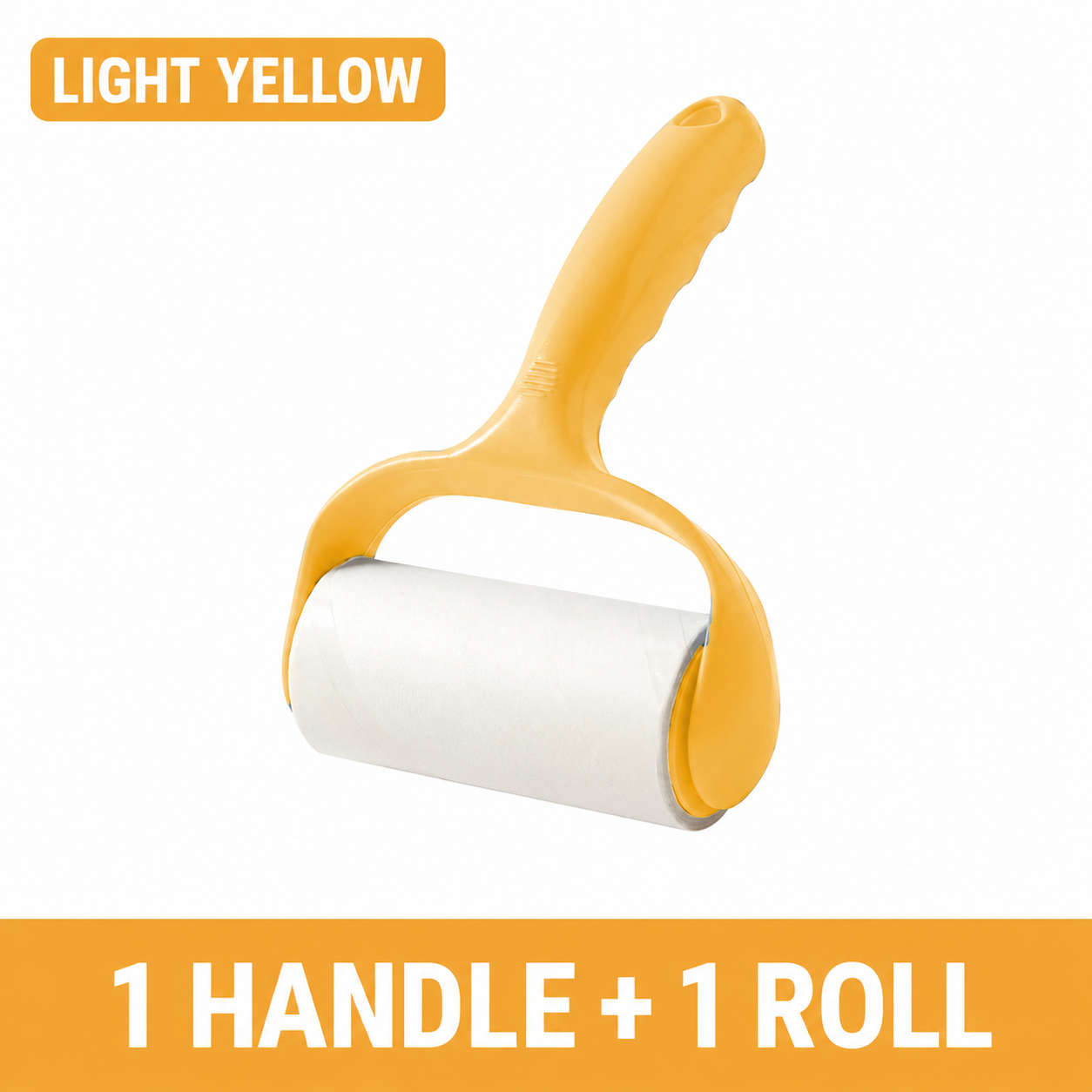2-in-1 Sticky Lint Roller for Pet Hair & Clothes | Tear-Off Fabric Shaver & Furniture Cleaner