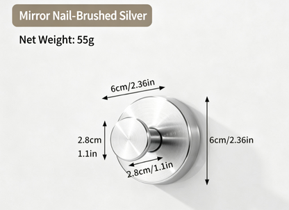 Heavy Duty Stainless Steel Vacuum Suction Cup Hooks – No-Drill Wall Mount Organizer