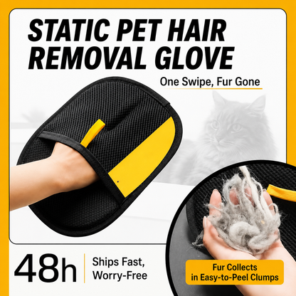 2-in-1 Pet Grooming & Massage Glove - Gentle Deshedding Brush for Cats & Dogs