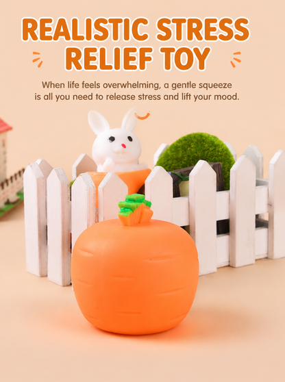 Pop-Up Cute Bunny & Pumpkin Squeeze Toy – Stress Relief Fidget Toy