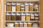 Airtight Cereal & Grain Storage Containers with Measuring Cup Lid