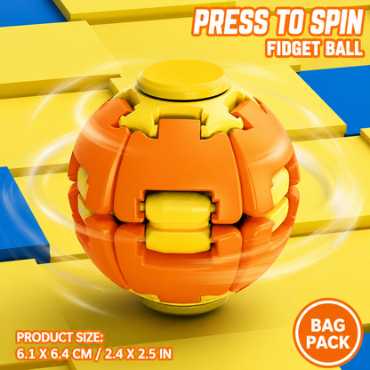 3D Decompression Press & Spin Fidget Ball – Ultimate Stress Relief & Focus Toy