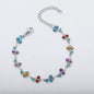 dainty sweet cherry charm link bracelet with playful shimmering summer wristwear design